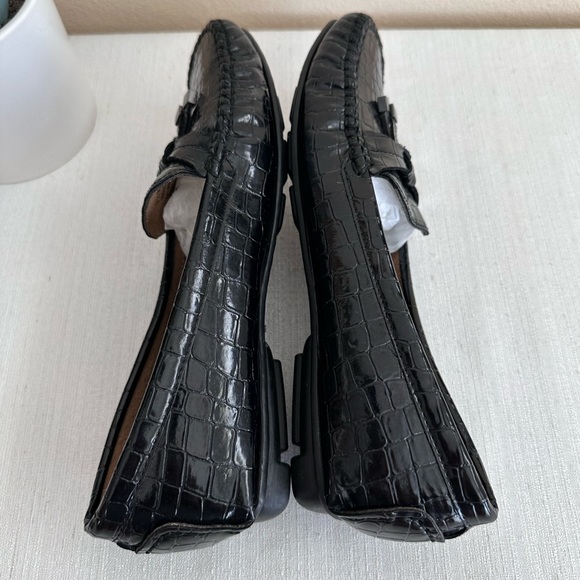 Vintage St. John’s Bay Black Cric Leather Loafers Women’s 9.5M - Picture 7 of 11